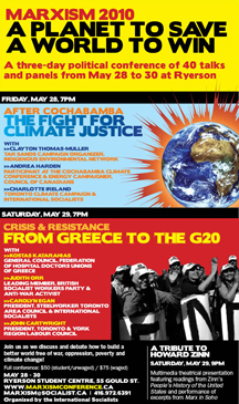 Marxism 2010 evening panels poster